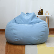 Lazy Sofa Bean Bag Chair Fabric Cover, Size: Large(Sky Blue)