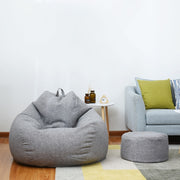 Lazy Sofa Bean Bag Chair Fabric Cover, Size: Large(Sky Blue)