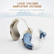 Hearing Aid Audiphones Sound Amplifier EU Plug(Golden)