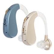 Hearing Aid Audiphones Sound Amplifier US Plug(Golden)