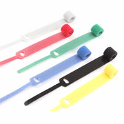 50 PCS Needle Shape Self-adhesive Data Cable Organizer Colorful Bundles 12 x 115mm(Red)
