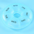 2 PCS Round 7 Days Rainbow Color Portable Pill Box Plastic Seven Grid(Light Blue) - free shipping - PMC TechLife - Order now!