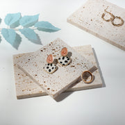 2 PCS Cave Stone Jewelry Shooting Props Jewelry Display Stand, Color: Beige (10x10cm)