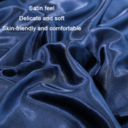 2 Pairs Ice Silk Pillowcase Home Textile Bedding, Size: 50x75cm(Black)