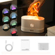 7 Color Flame Aromatherapy Machine Home Office Desk Air Humidifier(White) - Air Purifiers & Parts by PMC TechLife | Online Shopping South Africa | PMC TechLife