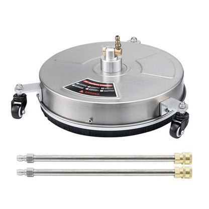 Round Floor Scrubber High Pressure Cleaner, Size: 15 inch Stainless Steel+2 Shots - free shipping - PMC Jewellery - Order now!