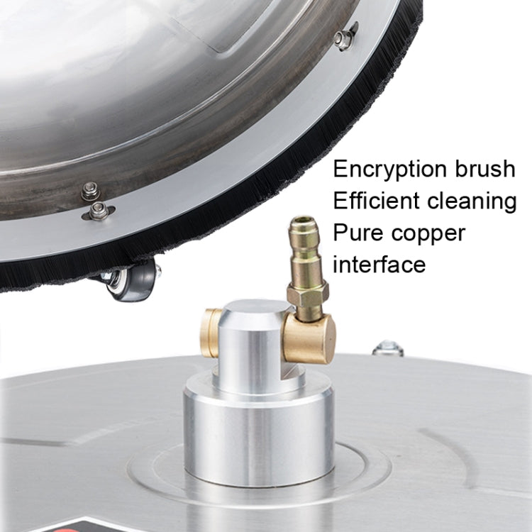 Round Floor Scrubber High Pressure Cleaner, Size: 15 inch Stainless Steel+2 Shots - free shipping - PMC Jewellery - Order now!