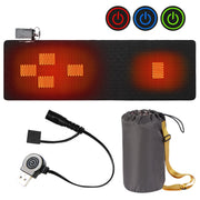 Winter Outdoor Camping Smart Portable Heating Sleeping Pad(Black)