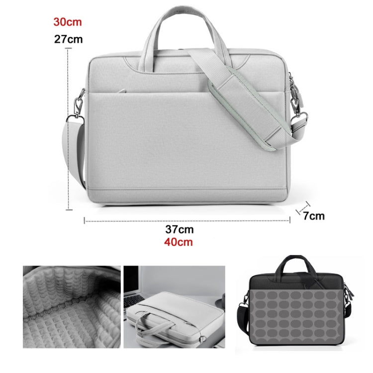 Airbag Thickened Laptop Portable Messenger Bag, Size: 15.6-16.1 inches(Light Gray) - 15 inch by PMC TechLife | Online Shopping South Africa | PMC TechLife