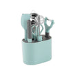 8 PCS / Set Stainless Steel Peeler Kitchen Gadgets Set With Storage Holder - free shipping - PMC TechLife - Order now!