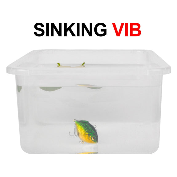 3 PCS PROBEROS DW1044 4.5cm/8.5g Lure Fake Bait Iconic Plastic VIB Hard Bait(G)