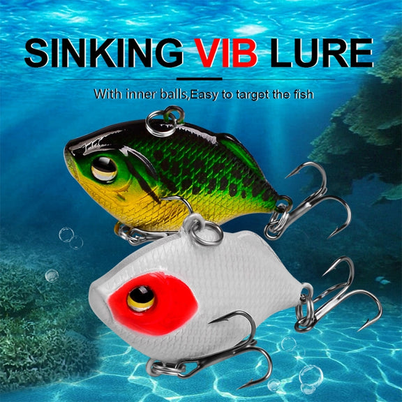3 PCS PROBEROS DW1044 4.5cm/8.5g Lure Fake Bait Iconic Plastic VIB Hard Bait(G)