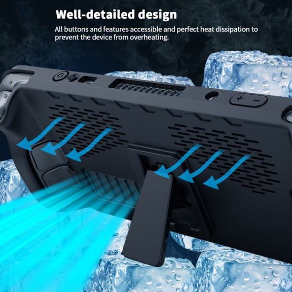 JYS For Steam Deck Handheld TPU Case + Touchpad Button Sticker