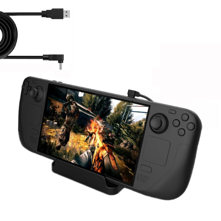 PGTECH For Steam Deck Console Holder With Charging Cable(2 PCS/Set) - Other Accessories by PMC TechLife | Online Shopping South Africa | PMC TechLife | Buy Now Pay Later Mobicred