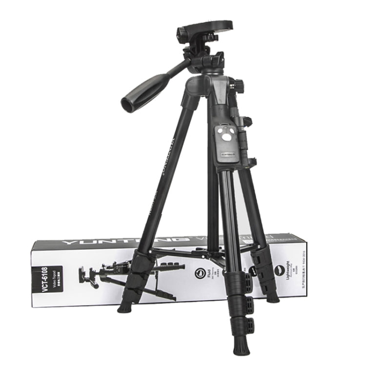 YUNTENG 6108 Camera Tripod With Mobile Phone Bluetooth Remote Control - free shipping - PMC Jewellery - Order now!