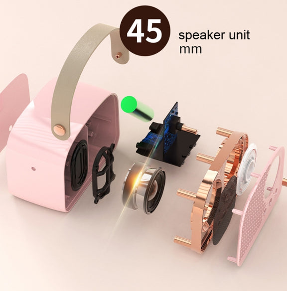 DW21 Vintage Radio BT Speaker Support TF Card/U Disk to Play(Dark Green)