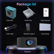 YT200 320 X 180P LED HD Mini Projector USB Powered Support Wired Connection Phone Screen(White)