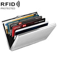 ZT-1563 RFID Anti-theft Aluminum Alloy Multi-compartment Business Card Case Card Holder(Silver) - Antimagnetic RFID Package by PMC TechLife | Online Shopping South Africa | PMC TechLife | Buy Now Pay Later Mobicred