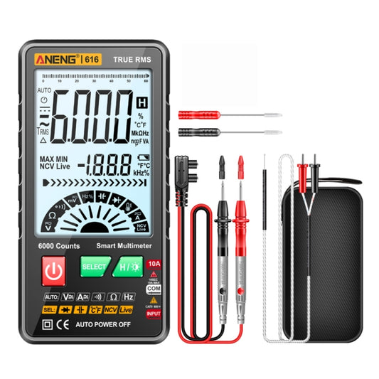 ANENG 616 Automatic High-precision Digital Display Capacitance Multimeter, Color: Black(Color Box) - free shipping - PMC Jewellery - Order now!