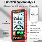 ANENG 616 Automatic High-precision Digital Display Capacitance Multimeter, Color: Black(Color Box)