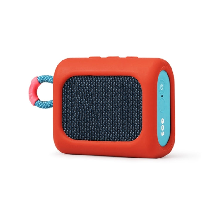 For JBL GO3 Dust-proof Silicone Case Anti-fall Speaker Case(Red) - Protective Case by PMC TechLife | Online Shopping South Africa | PMC TechLife