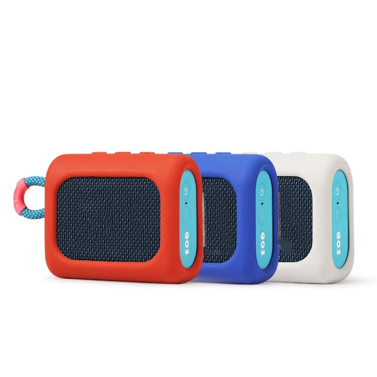 For JBL GO3 Dust-proof Silicone Case Anti-fall Speaker Case(Gray)