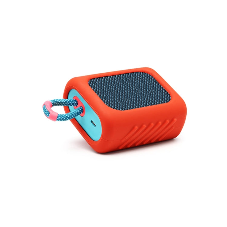 For JBL GO3 Dust-proof Silicone Case Anti-fall Speaker Case(Gray)