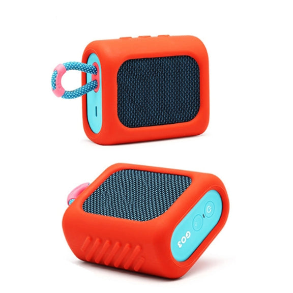 For JBL GO3 Dust-proof Silicone Case Anti-fall Speaker Case(Gray)