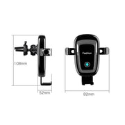 S19 15W Gravity Car Phone Wireless Charging Stand(Blue)