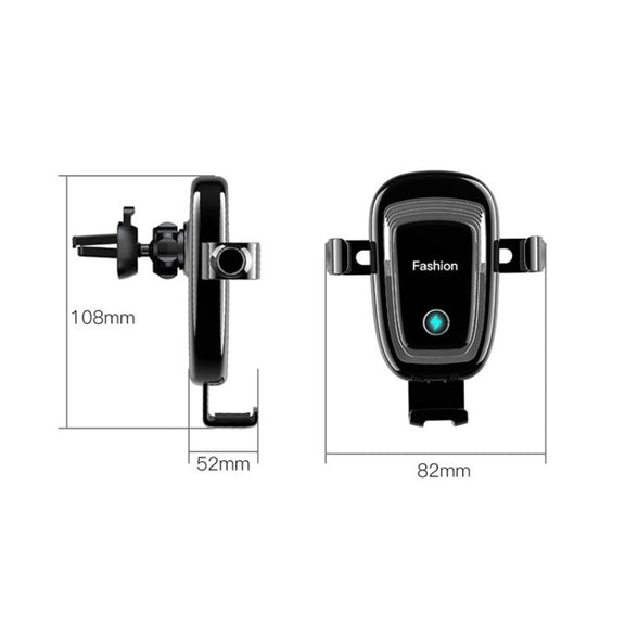 S19 15W Gravity Car Phone Wireless Charging Stand(White)