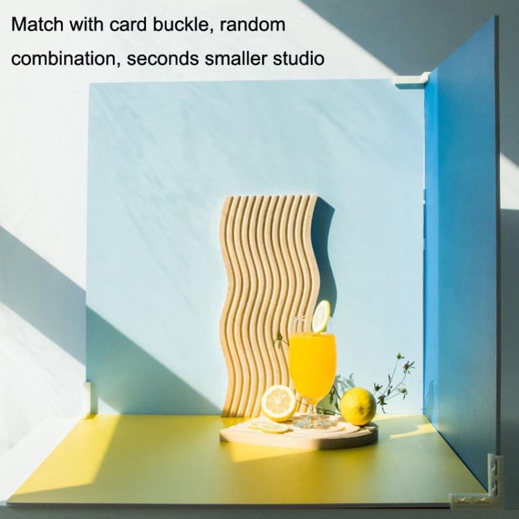 40x40CM Double-sided Photography Background Board Food Photo Props(Green Grass / Green Onion) - Solid Color by PMC TechLife | Online Shopping South Africa | PMC TechLife