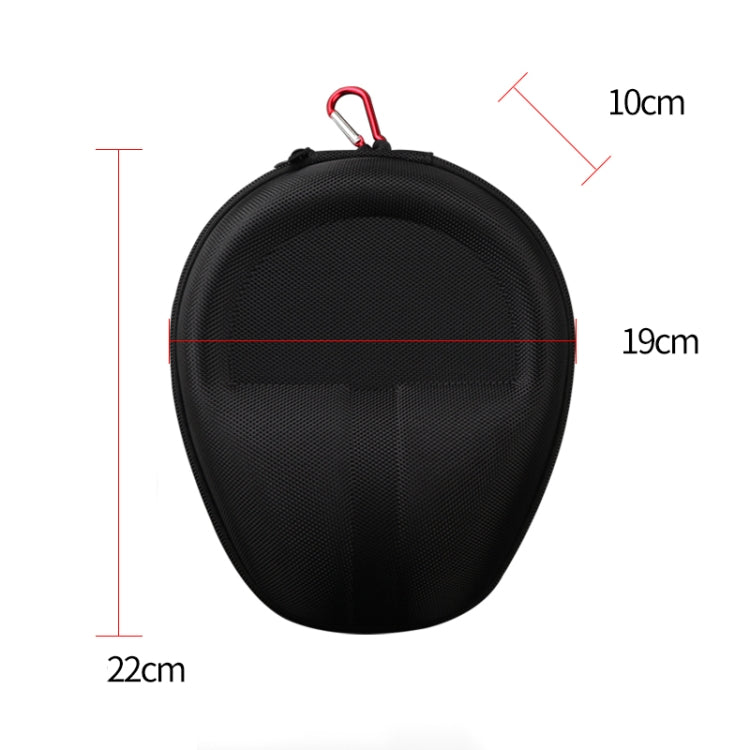 Universal Headphone Organizer Headphone Storage Bag Without Carabiner,Color: Black