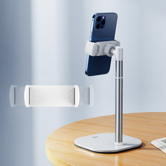 SSKY B09 Live Broadcast Desktop Aluminum Alloy Telescopic Phone Bracket(White) - Desktop Holder by SSKY | Online Shopping South Africa | PMC Jewellery | Buy Now Pay Later Mobicred