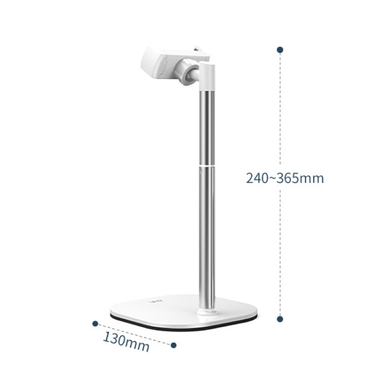 SSKY B09 Live Broadcast Desktop Aluminum Alloy Telescopic Phone Bracket(White) - Desktop Holder by SSKY | Online Shopping South Africa | PMC TechLife | Buy Now Pay Later Mobicred