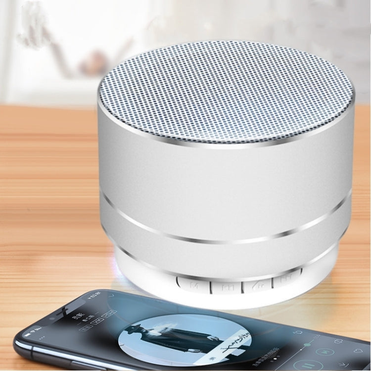 A10 Mini Metal Wireless Bluetooth Speaker(Silver) - Mini Speaker by PMC TechLife | Online Shopping South Africa | PMC TechLife