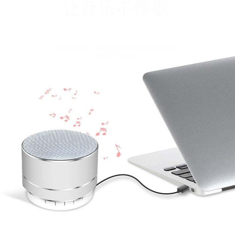 A10 Mini Metal Wireless Bluetooth Speaker(Silver) - Mini Speaker by PMC TechLife | Online Shopping South Africa | PMC TechLife
