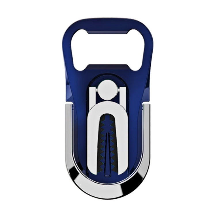 Multifunction Car Air Vent Phone Holder Finger Ring Phone Bracket Bottle Opener(Blue) - Ring Holder by PMC TechLife | Online Shopping South Africa | PMC TechLife