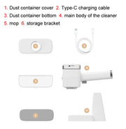 12W Multi-functional Wireless Handheld Cleaner Window Scraping(White)