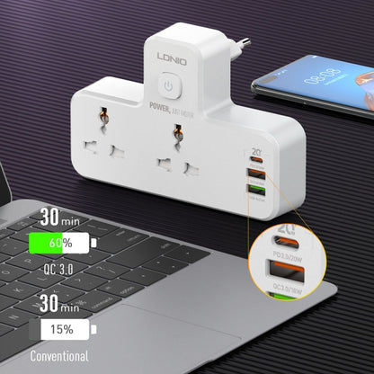 LDNIO SC2311 20W PD+QC 3.0 Multifunctional Home Fast Charging Socket with Night Light, Spec: UK Plug - Extension Socket by LDNIO | Online Shopping South Africa | PMC Jewellery | Buy Now Pay Later Mobicred