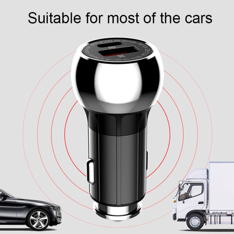 LDNIO C1 36W PD + QC 3.0 Car Fast Charger High Power Smart USB Car Charger with Micro USB Cable - Car Charger by LDNIO | Online Shopping South Africa | PMC TechLife