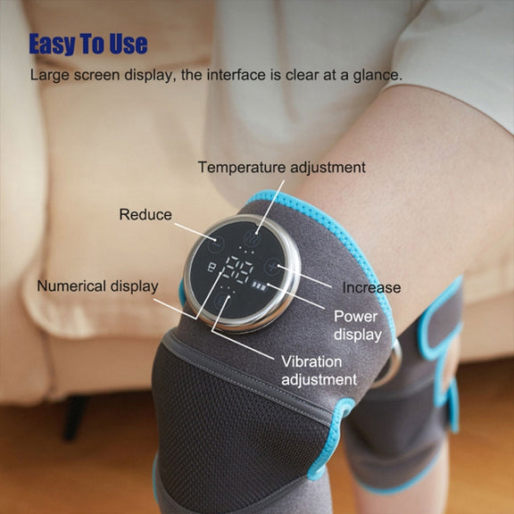 Electric Heating Therapy Knee Warm Knee Pad Brace Massage,Spec: Double Without Vibration