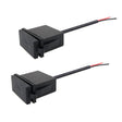 2PCS 2.4 A Motor Boat Trailer Car Modified Square Single USB Car Charger(Black) - DIY Modified Charger by PMC TechLife | Online Shopping South Africa | PMC TechLife