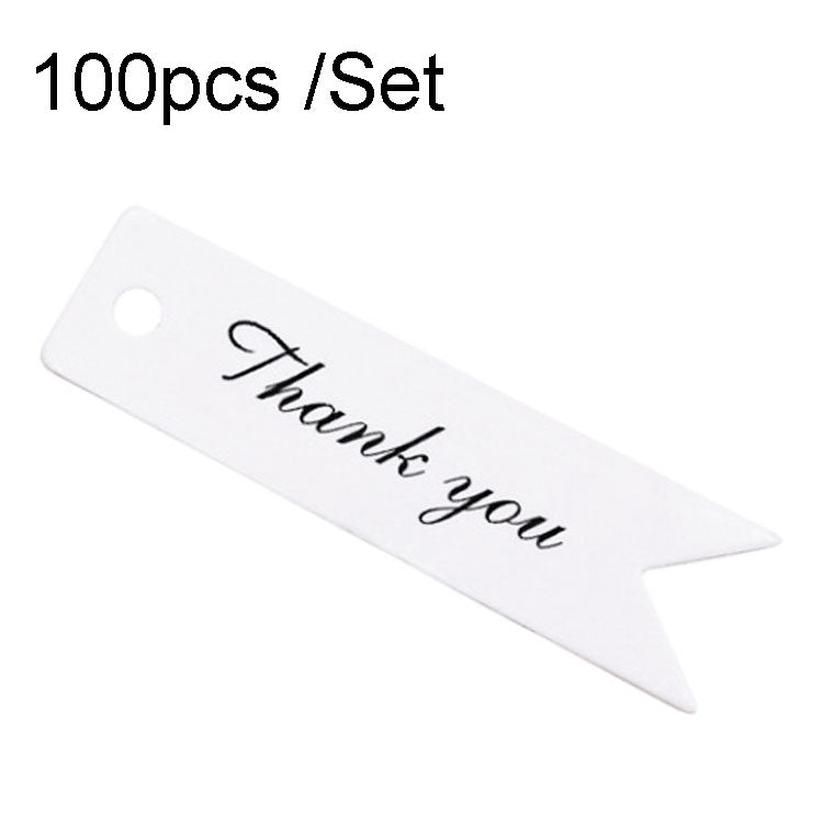 100pcs /Set Retro Baking Sticker Tag Swallow Tail Bookmark Gift Card, Style: Thand You (White) - Sticker & Tags by PMC TechLife | Online Shopping South Africa | PMC TechLife | Buy Now Pay Later Mobicred