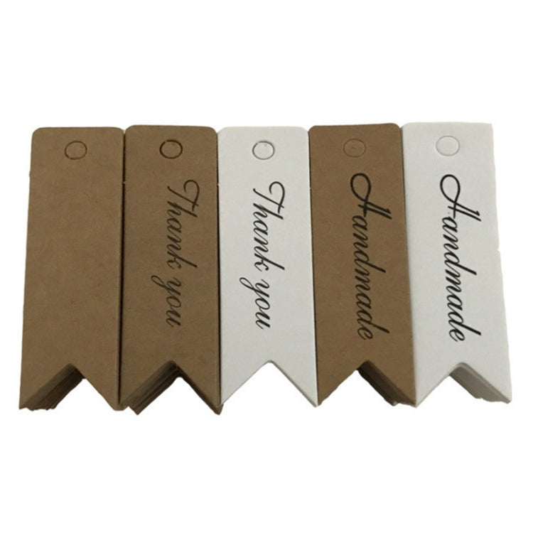 100pcs /Set Retro Baking Sticker Tag Swallow Tail Bookmark Gift Card, Style: Thand You (White) - Sticker & Tags by PMC TechLife | Online Shopping South Africa | PMC TechLife | Buy Now Pay Later Mobicred