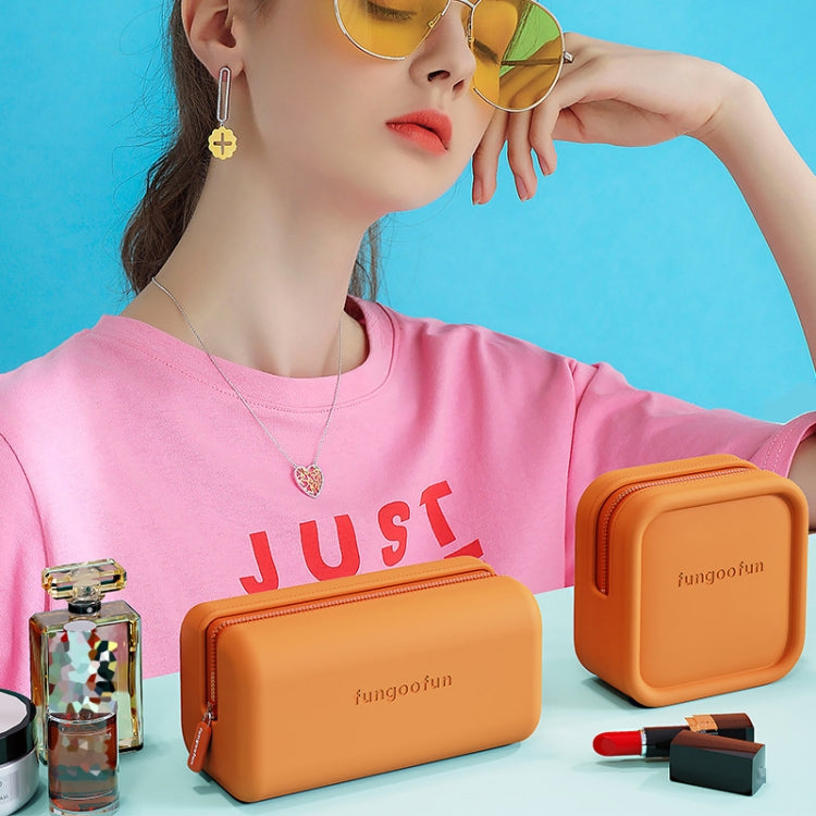 Fungoofun Candy Color EVA Travel Digital Storage Bag Cosmetic Bag, Color: Square Orange - free shipping - PMC TechLife - Order now!