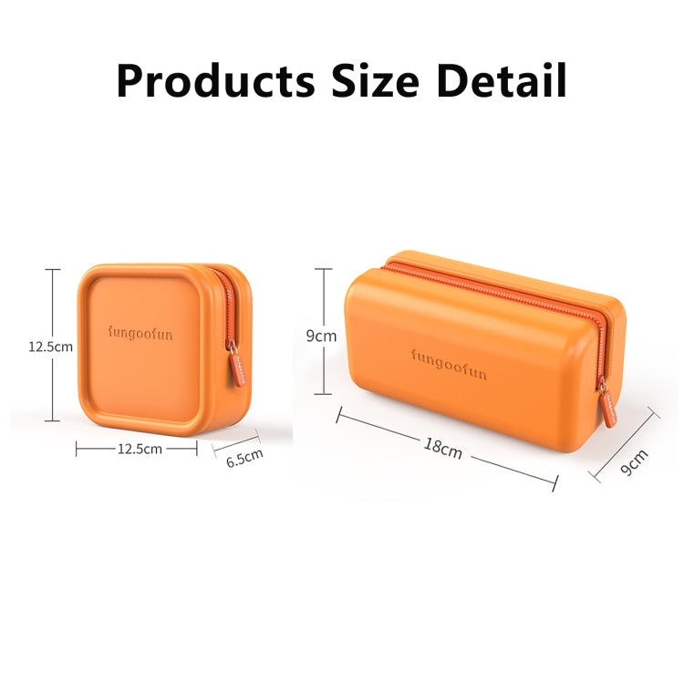Fungoofun Candy Color EVA Travel Digital Storage Bag Cosmetic Bag, Color: Square Yellow - Digital Storage Bag by Fungoofun | Online Shopping South Africa | PMC TechLife