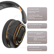 H7 Foldable Wireless Bluetooth Headset With Microphone Support TF Card, AUX(Brown-green)