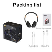FG-07S Foldable Wireless Headset With Microphone Support AUX/TF Card(Blue)