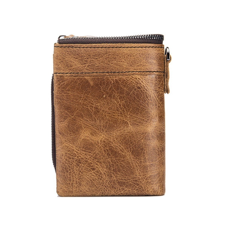 BULL CAPTAIN 013 RFID Anti-theft Detachable Retro Leather Wallet with Multiple Dard Dlots(Brown) - free shipping - PMC TechLife - Order now!