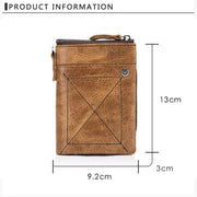 BULL CAPTAIN 013 RFID Anti-theft Detachable Retro Leather Wallet with Multiple Dard Dlots(Brown)